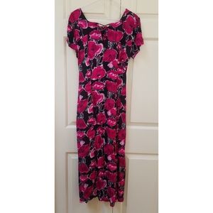 Vintage 90s floral print dress
